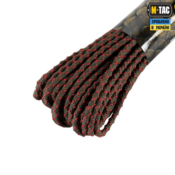 M-Tac паракорд Dragon Cord 15m Ranger Green/Maroon