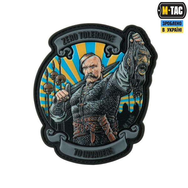 M-Tac нашивка Zero Tolerance PVC Grey