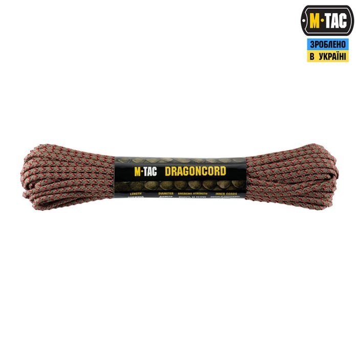 M-Tac паракорд Dragon Cord 15m Tan/Maroon
