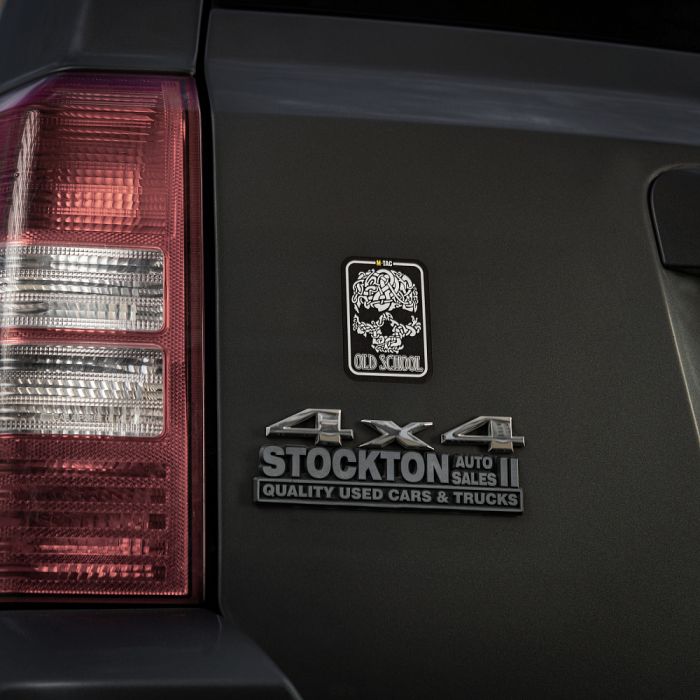 M-Tac наклейка Old School Small світловідбиваюча Black