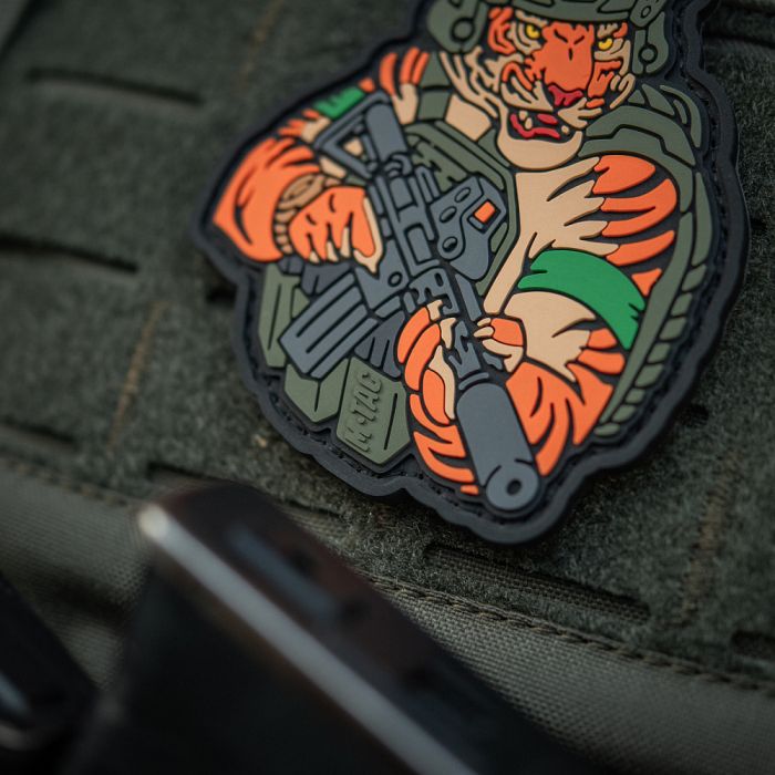 M-Tac нашивка Тигр Зелений скотч PVC olive