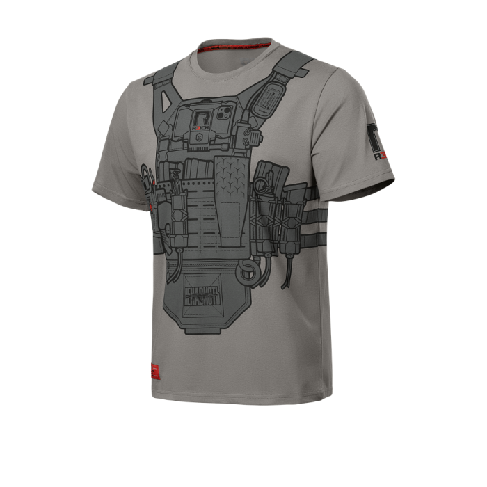 R3ich футболка Plate 5,56 V3 Wolf Grey