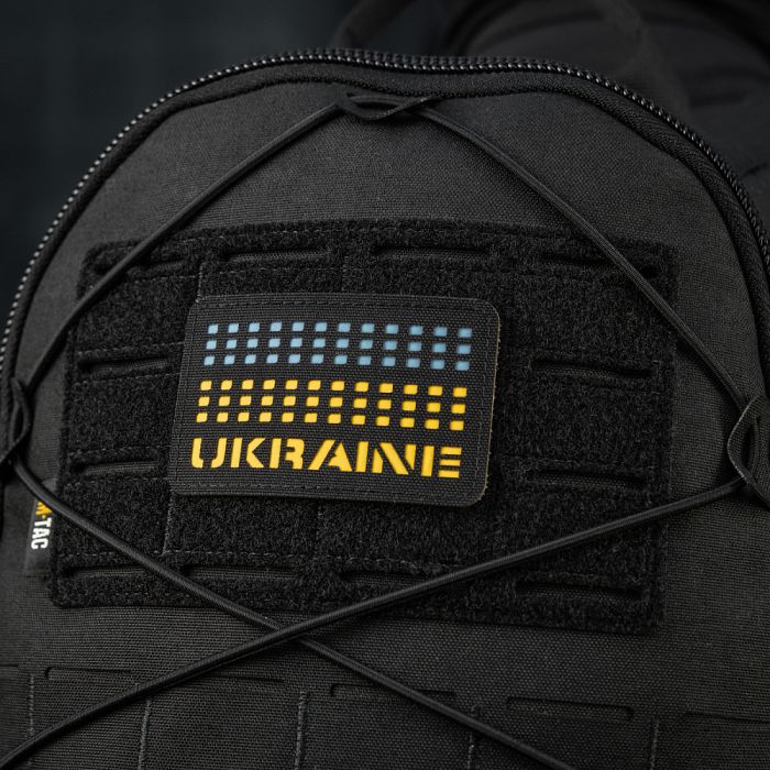 M-Tac нашивка Ukraine Laser Cut Black/Yellow/Blue/GID