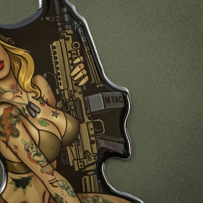 M-Tac наклейка об'ємна Tactical girl №5 Hooligan