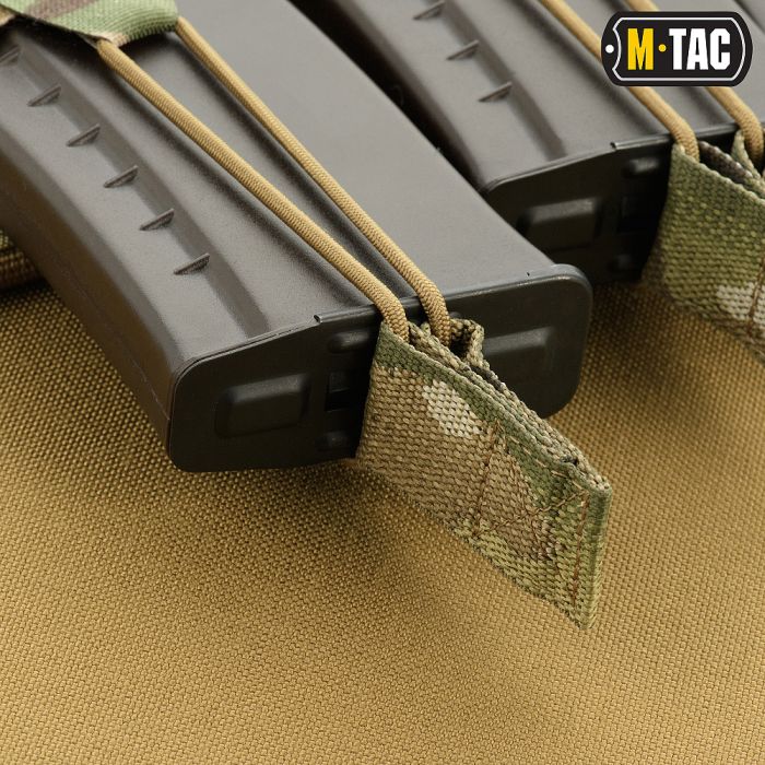 M-Tac підсумок еластичний на 3 магазина Elite Multicam