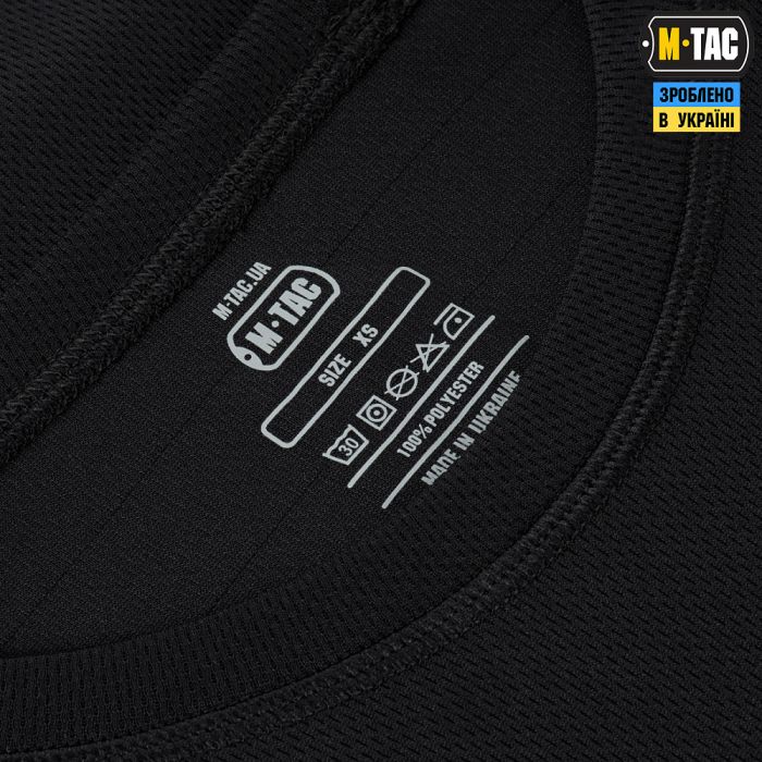 M-Tac футболка реглан потовідвідна тактична Summer Black