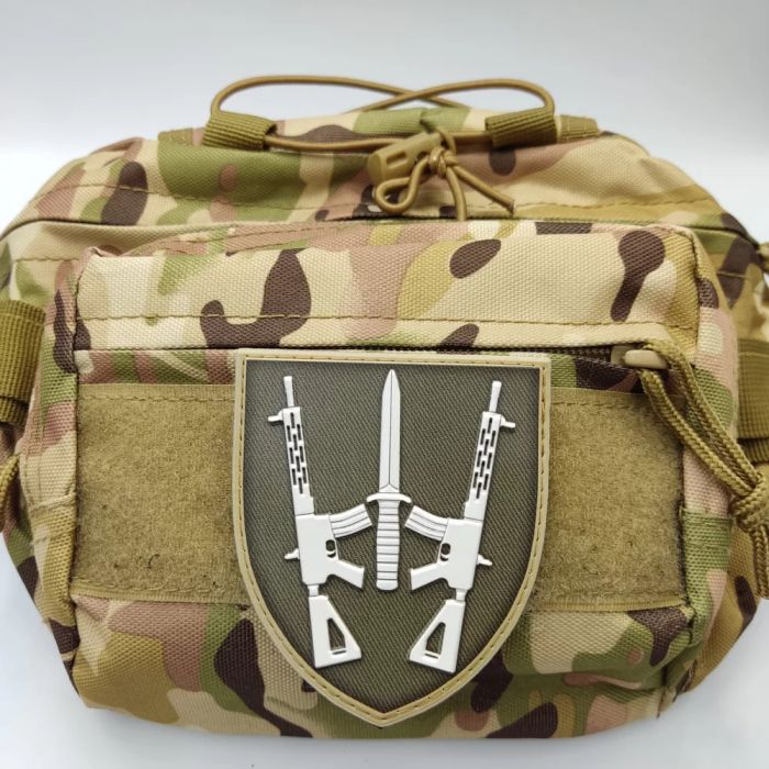 Шеврон ПВХ ЗСУ 67 ОМБр олива об'ємний