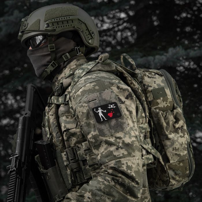 M-Tac нашивка прапор Чорна Борода Дрон Black