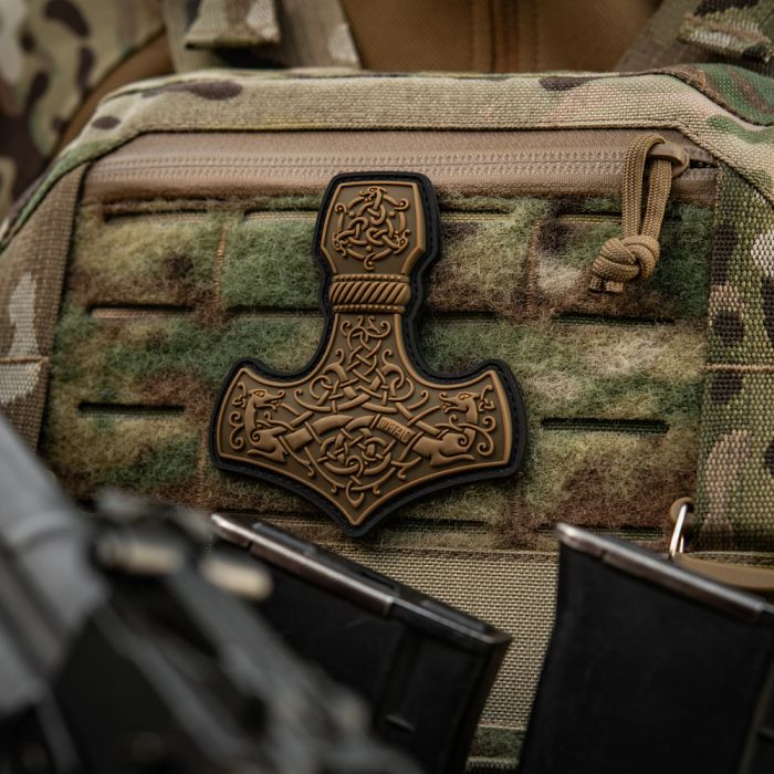 M-Tac нашивка Mjölnir Large PVC Coyote