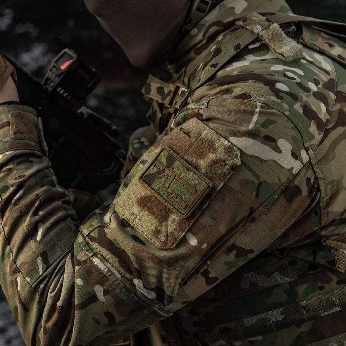 M-Tac нашивка AR-15 Velcro/PVC Multicam