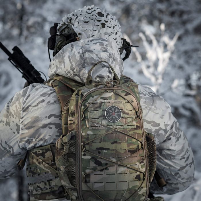 M-Tac нашивка шолом Жаху PVC Black/GID