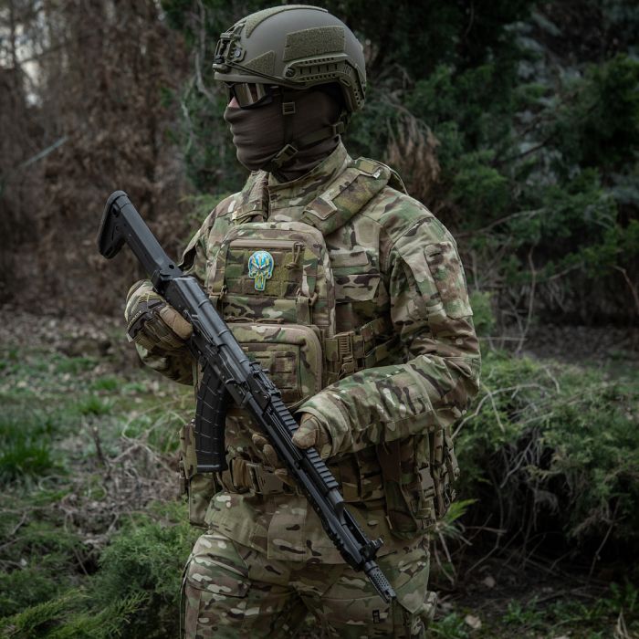 Нашивка Punisher Тризуб GID