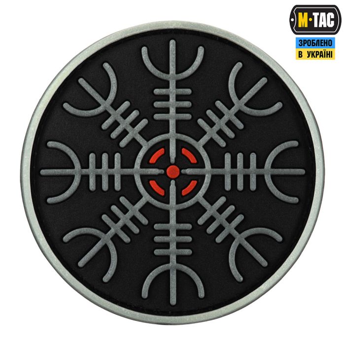 M-Tac нашивка шолом Жаху PVC Black/GID