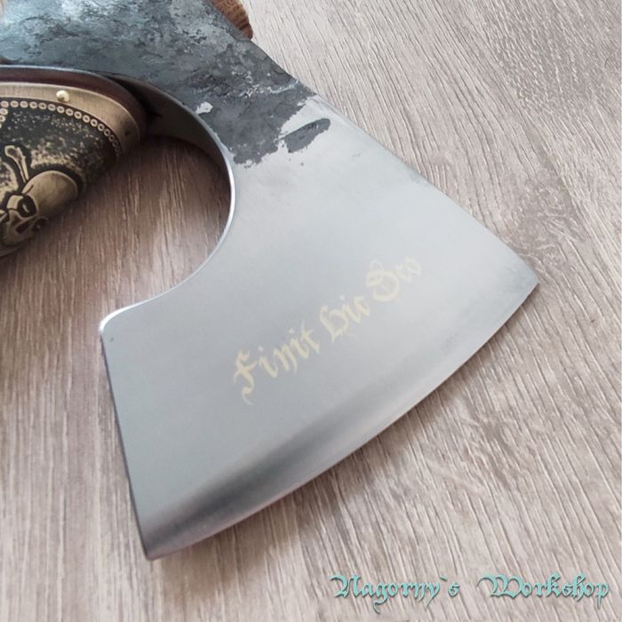 VIP подарунок сокира в латуні з сталі T72