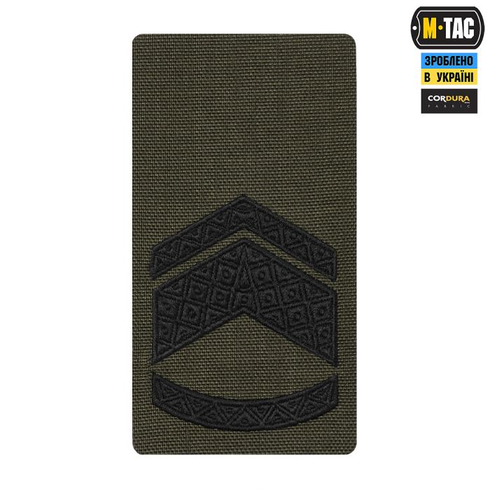M-Tac погон на липучці Майстер сержант (вишивка) Ranger Green