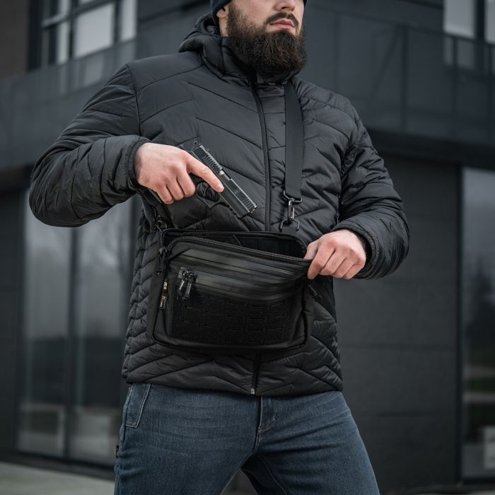 M-Tac сумка Admin Bag Medium Elite з липучкою Black