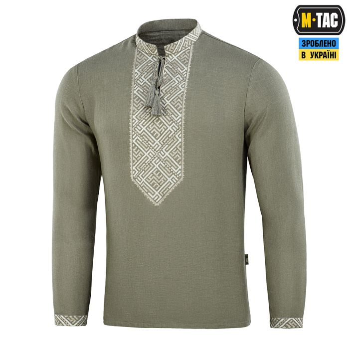 M-Tac вишиванка 100% льон тип 2 олива