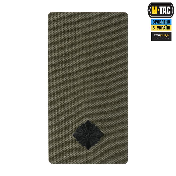 M-Tac погон на липучці Молодший лейтенант (вишивка) Ranger Green