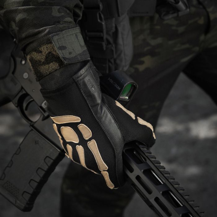 M-Tac рукавички Skeleton Nomex Black/Coyote