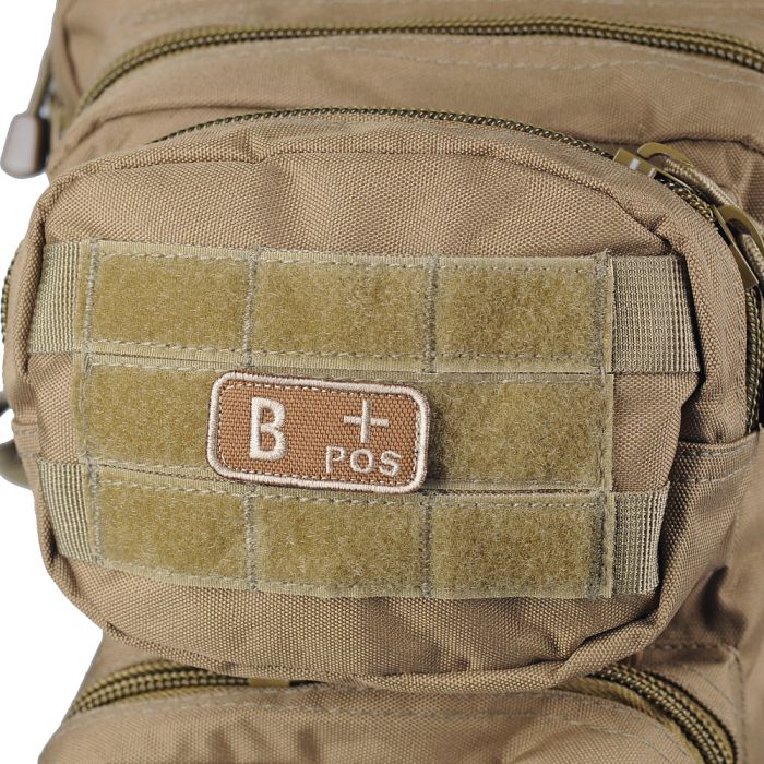 M-Tac нашивка група крові B+ Pos хакі