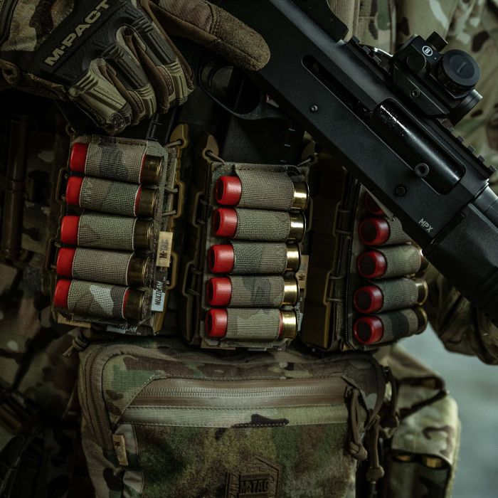 M-Tac патронташ на липучці для набоїв 12 калібру Multicam