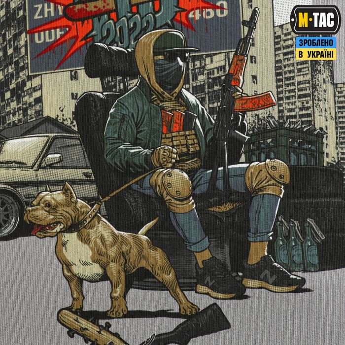 M-Tac кофта Hoodie My Home is my Castle Oversize Hard Light Grey