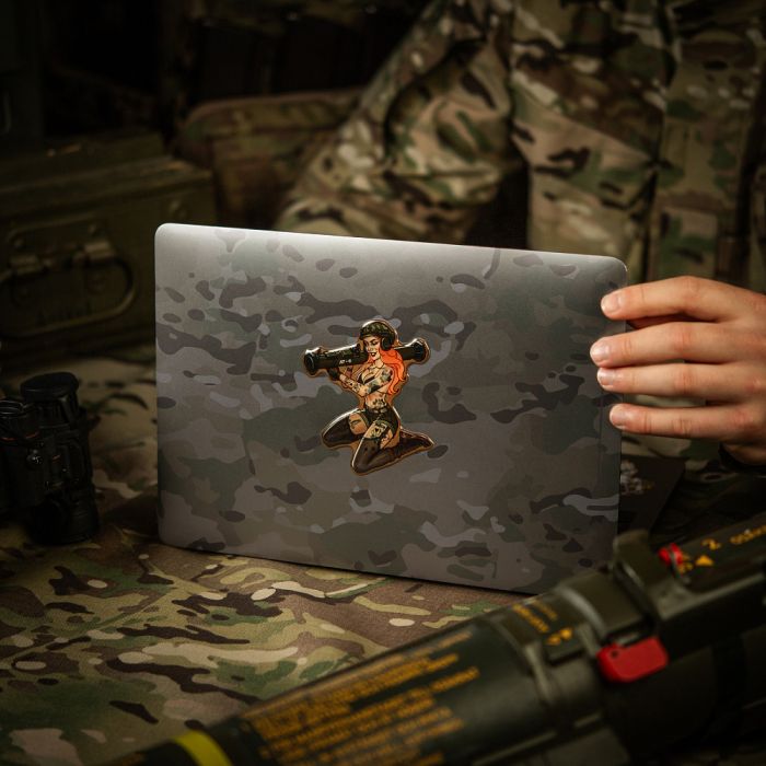 M-Tac наклейка об'ємна Tactical girl №10 AT4 Тату