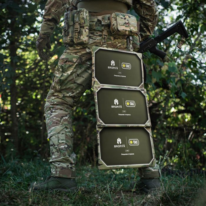 M-Tac килимок для сидіння трьохсекційний з балістичним пакетом 1 клас (BRONYX) Multicam