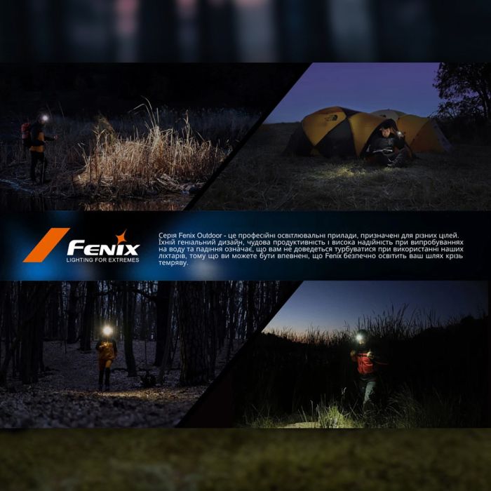 Fenix ліхтар налобний HL12 V2.0 сірий