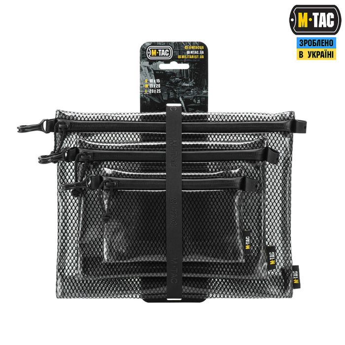 M-Tac комплект органайзерів Zip Pocket Set Elite Black