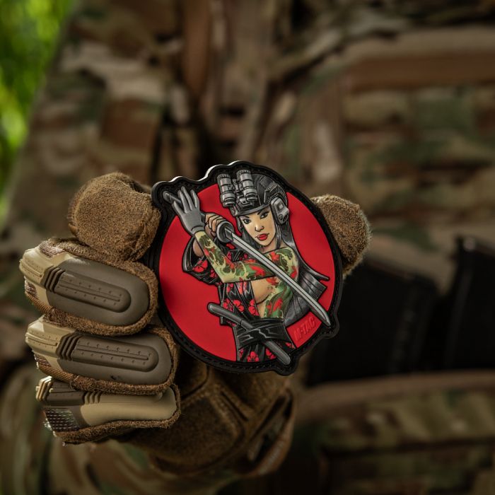 M-Tac нашивка Tactical girl №3 Водограй Green PVC