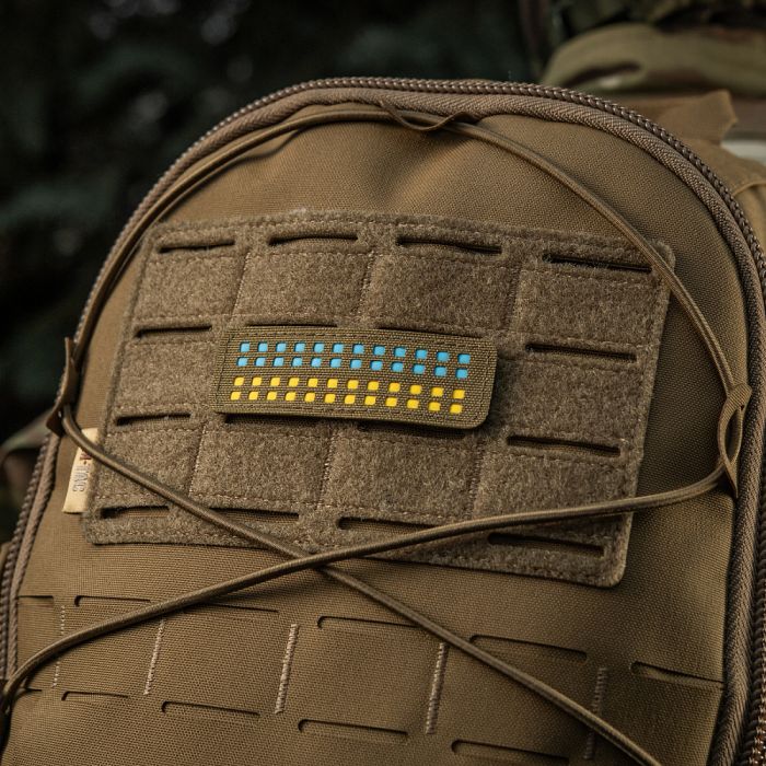 M-Tac нашивка прапор України 25х80 Laser Cut Coyote/Yellow/Blue/GID