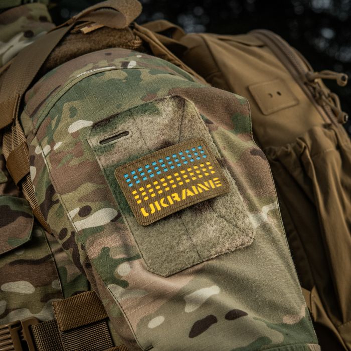 M-Tac нашивка Ukraine Laser Cut Coyote/Yellow/Blue/GID