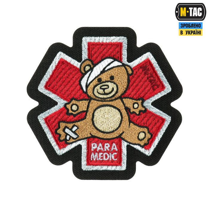 M-Tac нашивка Paramedic Медвідь (вишивка) Bronze/Black