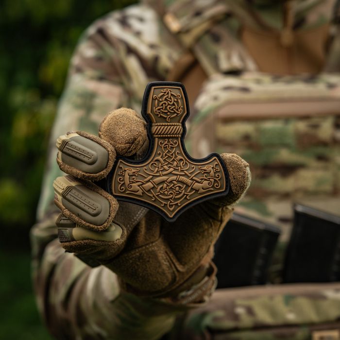 M-Tac нашивка Mjölnir Large PVC Coyote