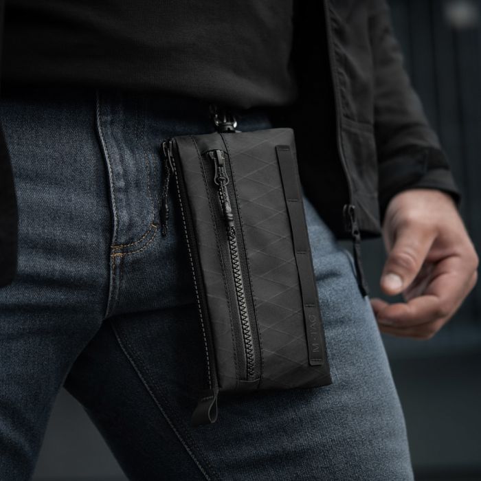 M-Tac гаманець горизонтальний з карабіном X-Pac Elite Black
