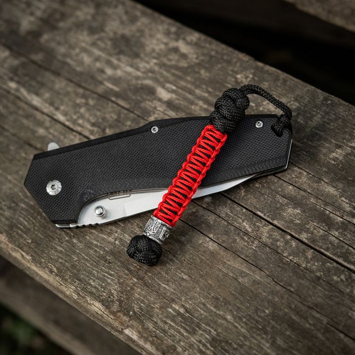 M-Tac темляк Scandinavian Воля Silver Black&Red