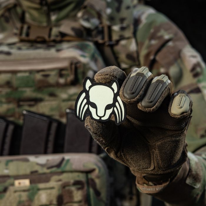 M-Tac нашивка Cat Predator Black/GID