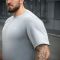 M-Tac футболка Cotton Hard Oversize Light Grey