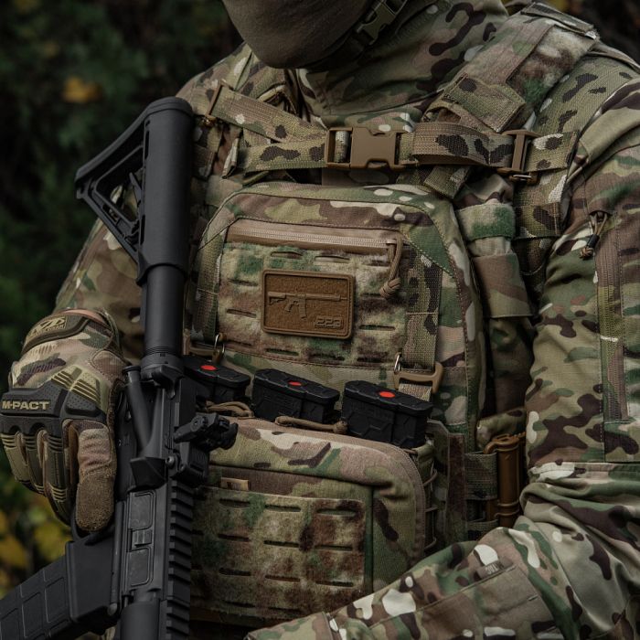 M-Tac нашивка AR-15 Velcro/PVC Coyote