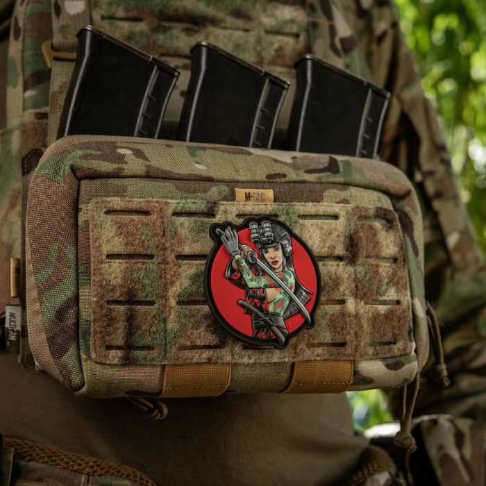 M-Tac нашивка Tactical girl №3 Водограй Бірюза PVC