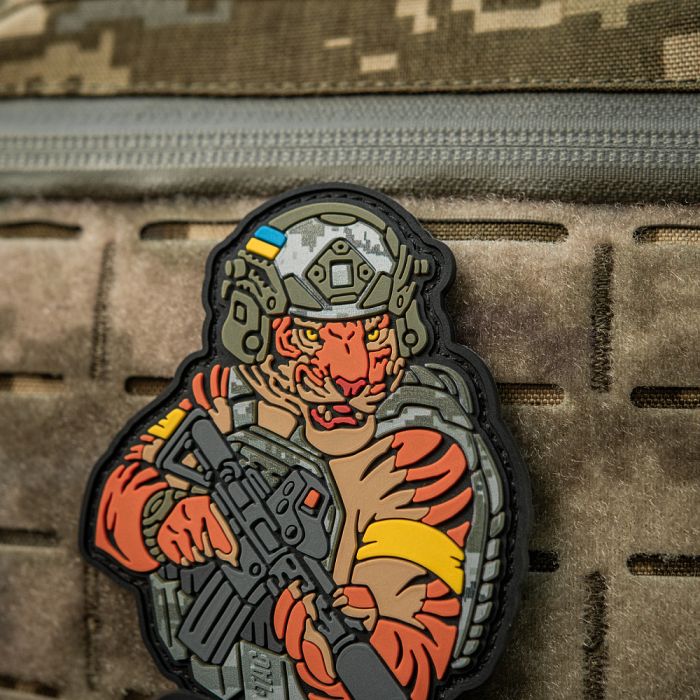 M-Tac нашивка Тигр Жовтий скотч PVC MM14