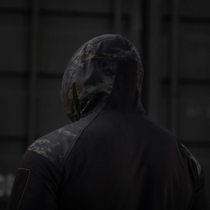 M-Tac кофта Hoodie Combat Black Edition Black Multicam