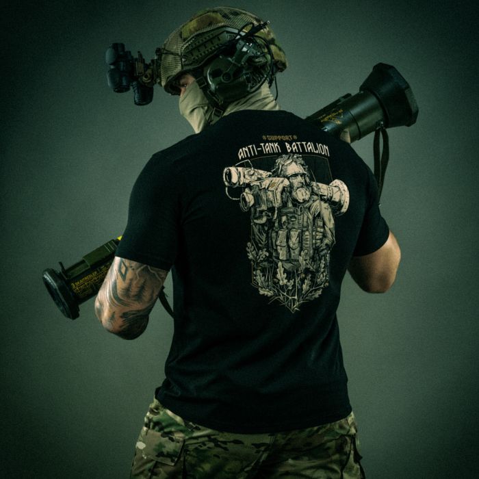 M-Tac футболка Anti-tank Battalion Black