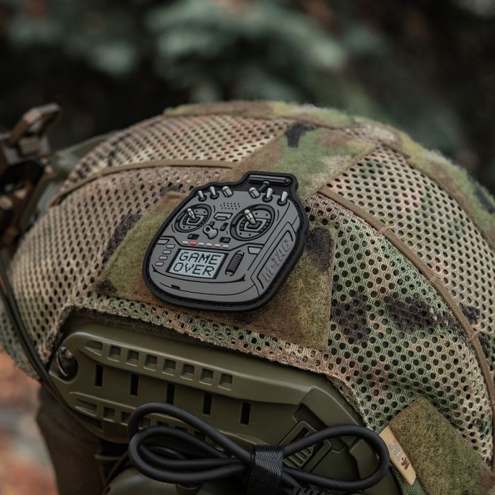 M-Tac нашивка пульт FPV сірий (PVC)