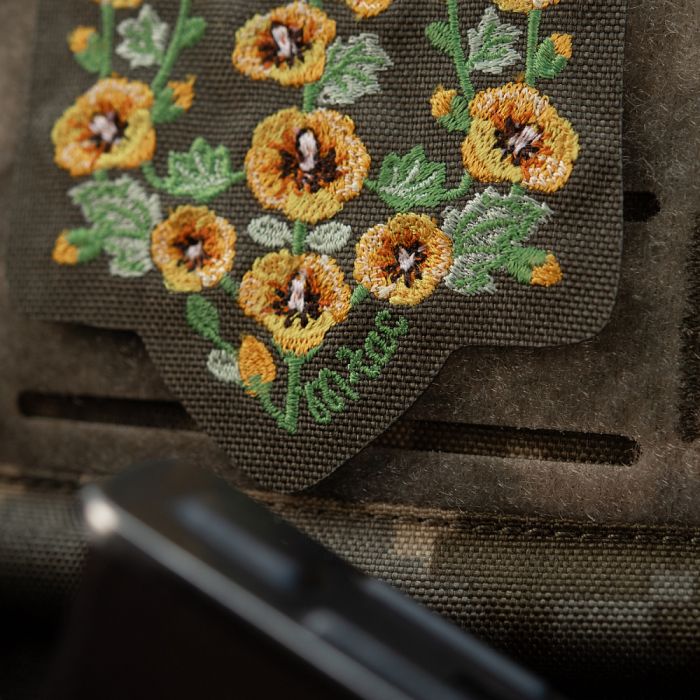 M-Tac нашивка Тризуб Мальви (вишивка) Ranger Green