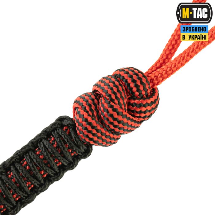 M-Tac темляк Scandinavian Mannaz Bronze Black&Red