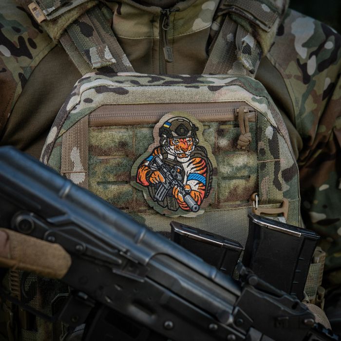 M-Tac нашивка Tiger (вишивка) Multicam/RG/Blue