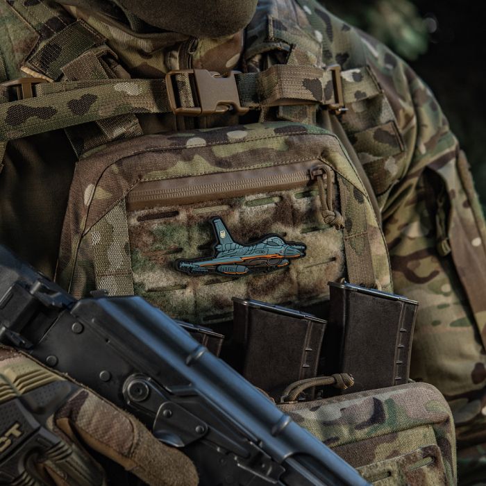 M-Tac нашивка F-16 PVC Blue