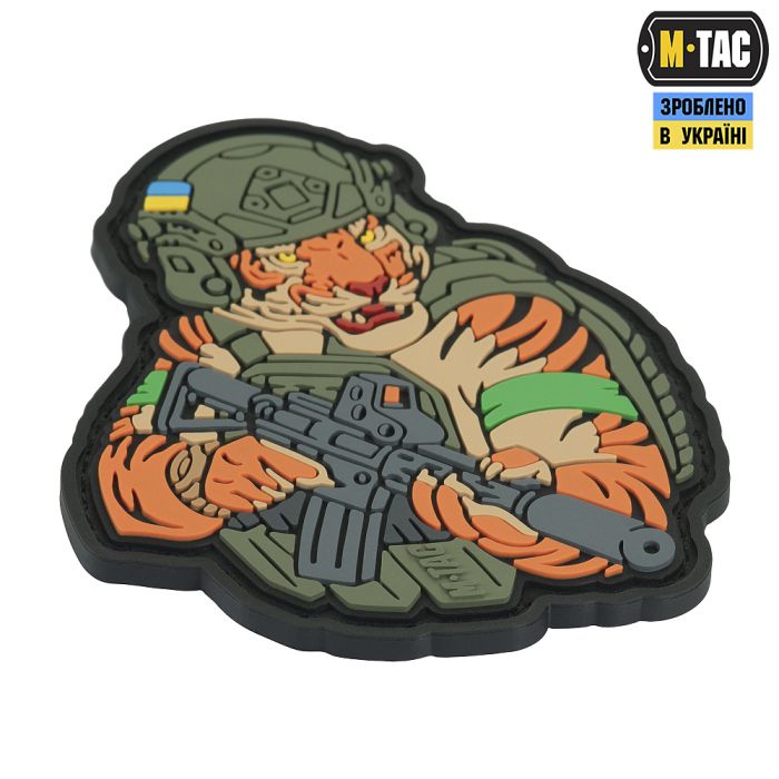 M-Tac нашивка Тигр Зелений скотч PVC olive